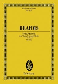 Brahms: Variations on a Theme of Haydn Opus 56a (Study Score) published by Eulenburg